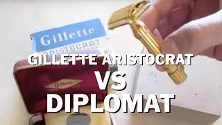 Набор безопасных бритв Gillette Diplomat 1954 Double Edge