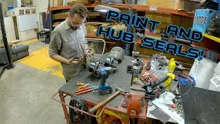 Throwing a little paint on the 14 bolt axle parts!