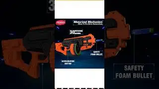 Chanak Street Viper Big Blaster Motorized Dart Gun Toy Includes 30 Soft Foam Bullet Darts #viral