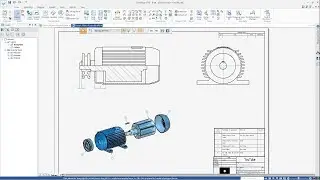SOLID EDGE ST10 - ELECTRIC MOTOR ASSEMBLY - DRAWING