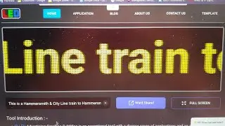 2026.01.28 London Underground Trains' Virtual LED Information Display Signs