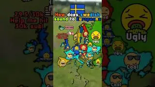 How does swedish sound to Europeans   #mapping