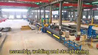 H beam welding line