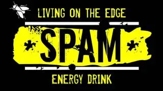 Opening an energy drink can and emptying it in a sports water bottle (includes foaming noises).