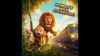 Tales of Tiny Heart 🐵🚆 | Baby Monkey & Hijacked Train | Emotional Animated Story