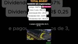 RANDON S/A IMPLEMENTOS : Vale a pena investir ?  #bolsadevalores #investimentos #dividendos #randon