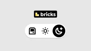 Theme toggle build in Bricks Builder