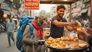 Monkey Food Critic Tries the Wildest Jungle Treats 🍌|  Funny Animal Reactions 2025