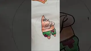 Patrick star draw #youtubeshorts #foryou   #cartoon #patrickstar #art #viral #artandcraft#share
