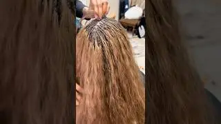 How to achieve micro braids with long hair #microbraids #hairstyles #braids