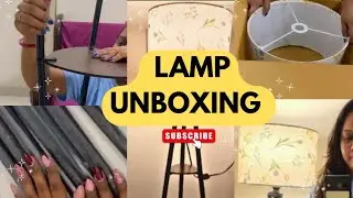 MUST BUY🛋️ UNBOXING Metal Floor Lamp 💜 Ye Lamp Perfect hai | Amazon Budget Home Decor Haul Video 