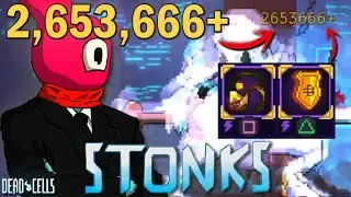 +2M DE DAÑO - SHOWCASE STONKS: Tirador Monetario & Escudo de Codicia | Dead Cells Showcase