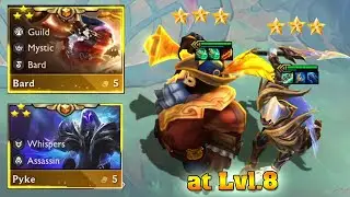 3 star Pyke  + 3 star Bard  | TFT Set 7: Dragonlands