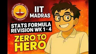 IIT Madras Statistics Formula Revision | Week 1-4 | ZERO TO HERO