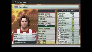 PARAGUAY STATS (WINNING ELEVEN 2007 / PES 6)