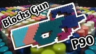 How to make a P90 toy gun with blocks