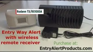 Wireless Entry Way Alert System TX/RX1000A | Remote Wireless Chime Review (demo)
