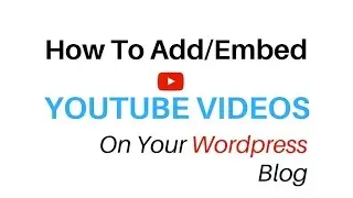 WordPress Tutorial - (iframe) Embed Youtube Video Into WP Posts