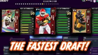 Only drafting the *FASTEST* Players! -Madden 21 MUT Draft