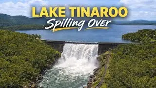 Lake Tinaroo spillway and overflow into the Barron River.