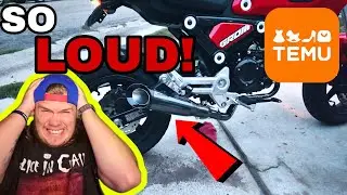 TEMU Exhaust On My HONDA GROM... (WAY TO LOUD)