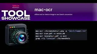 Tool Showcase: mac-ocr - batch convert images to text on device