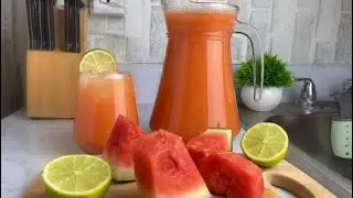 REFRESHING WATERMELON PASSION FRUIT AND GINGER JUICE | NATURAL HOMEMADE FRUIT DRINK
