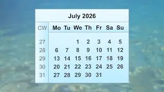 July 2026 Calendar