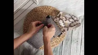 Handtasche klein (Farbbeispiel metallgrau) aus Polstercanvas in 36 Farben