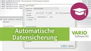 Automatische Datensicherung der VARIO 8 einrichten | Tutorial