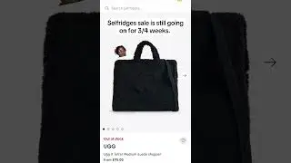 I lacked on the selfridges sale and missed out on the Telfar x Ugg collab bag. #selfridges #sale
