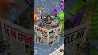 Talking Turtle Reads News | Fun Cartoon Friends | Kids Video.#englishstory#news#short