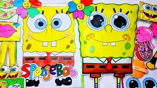 💖 PAPER DIY 💖 SpongeBob Blind bag : Cute & Fun DIY  Skin care and Make up Challenge 💕 #spongebob 