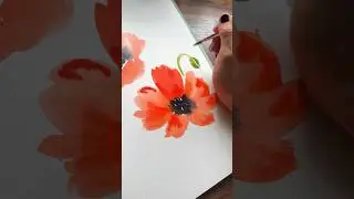 New SkillShare class on embracing mistakes and painting watercolor floral shadows