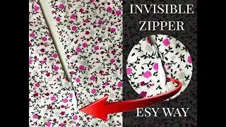 How to sew invisible zipper