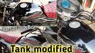 Passion Pro Full Tank glossy black wrapping ll #dasartsolution #bikemodified #sticker #modified