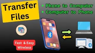 How to Transfer Files From Phone to Computer Wireless | PC to Phone, Phone to Laptop