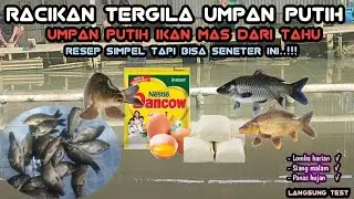 RACIKAN TERGILA UMPAN PUTIH II UMPAN PUTIH IKAN MAS DARI TAHU