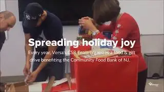 Versa Products Company Holiday Food Drive 2017