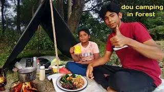 Dou camping in forest 🏞️//odia camping video//#camping #doucmping#forestcamping