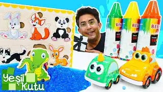 Nail Baba ile Renkli Kutular ve Hayvanlar 🐊🐼🐰 Puzzle Oyunu