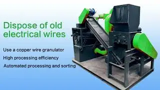 Scrap Cable Wire Recycling Crushing Separating Machine  /Metal Scrap recycling plant