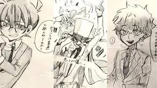 【名探偵コナン】ティックトック　手描き　ストーリー、少し腐向けなど色々