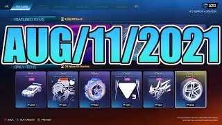 ROCKET LEAGUE ITEM SHOP | AUGUST-11-2021 | HEX TIDE BLACK + GNOME LIGHT BLACK | RL Item Shop Today