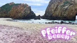 The beach with purple sand!! Our trip to Pfeiffer beach was unreal 