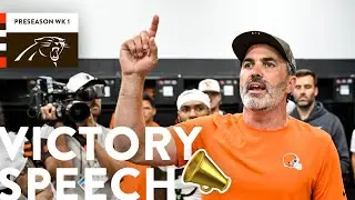 Kevin Stefanski's Victory Speech vs. Panthers | Cleveland Browns