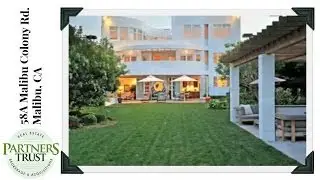 Homes for Sale in Malibu: 58A Malibu Colony Rd. | Los Angeles Real Estate | Partners Trust