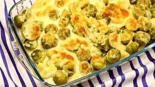 Der Rosenkohlauflauf ist so lecker, dass ich den fast jeden Tag mache! Rosenkohl Gratin mit Gnocchi