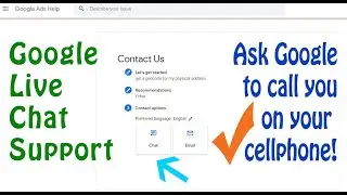 Google live chat support and other services