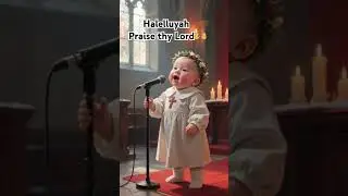 Halelluyah, Praise thy Lord #shorts  #babysings #halelluyah #heavengoals